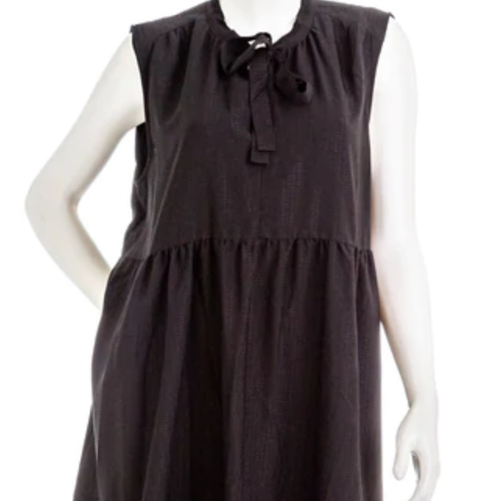 Black Neck Tie Maeve Dress w/ Pockets